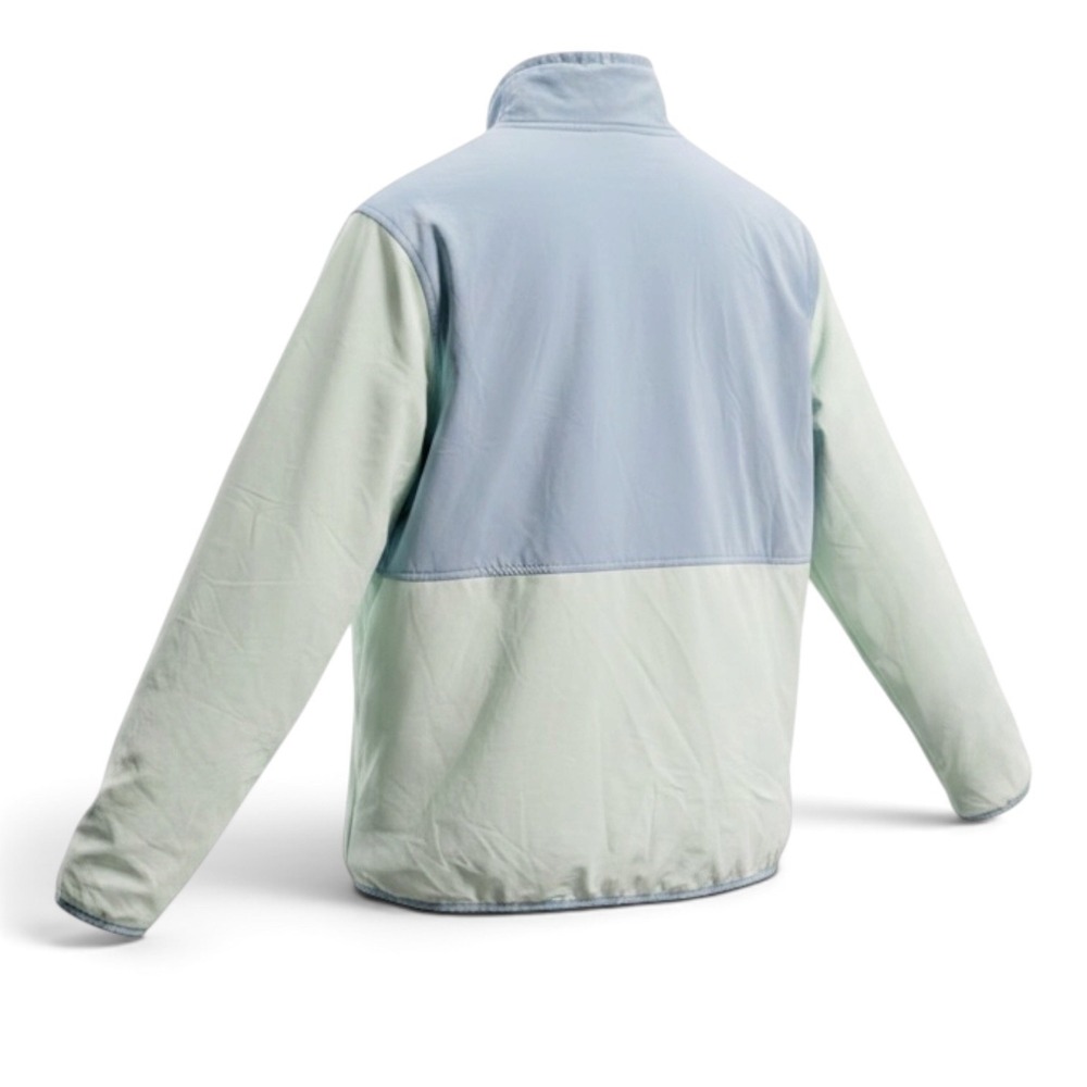 The North Face Pullover Women XL Blue Lime Colorblock Gorpcore Athleisure Hiking - Picture 4 of 8